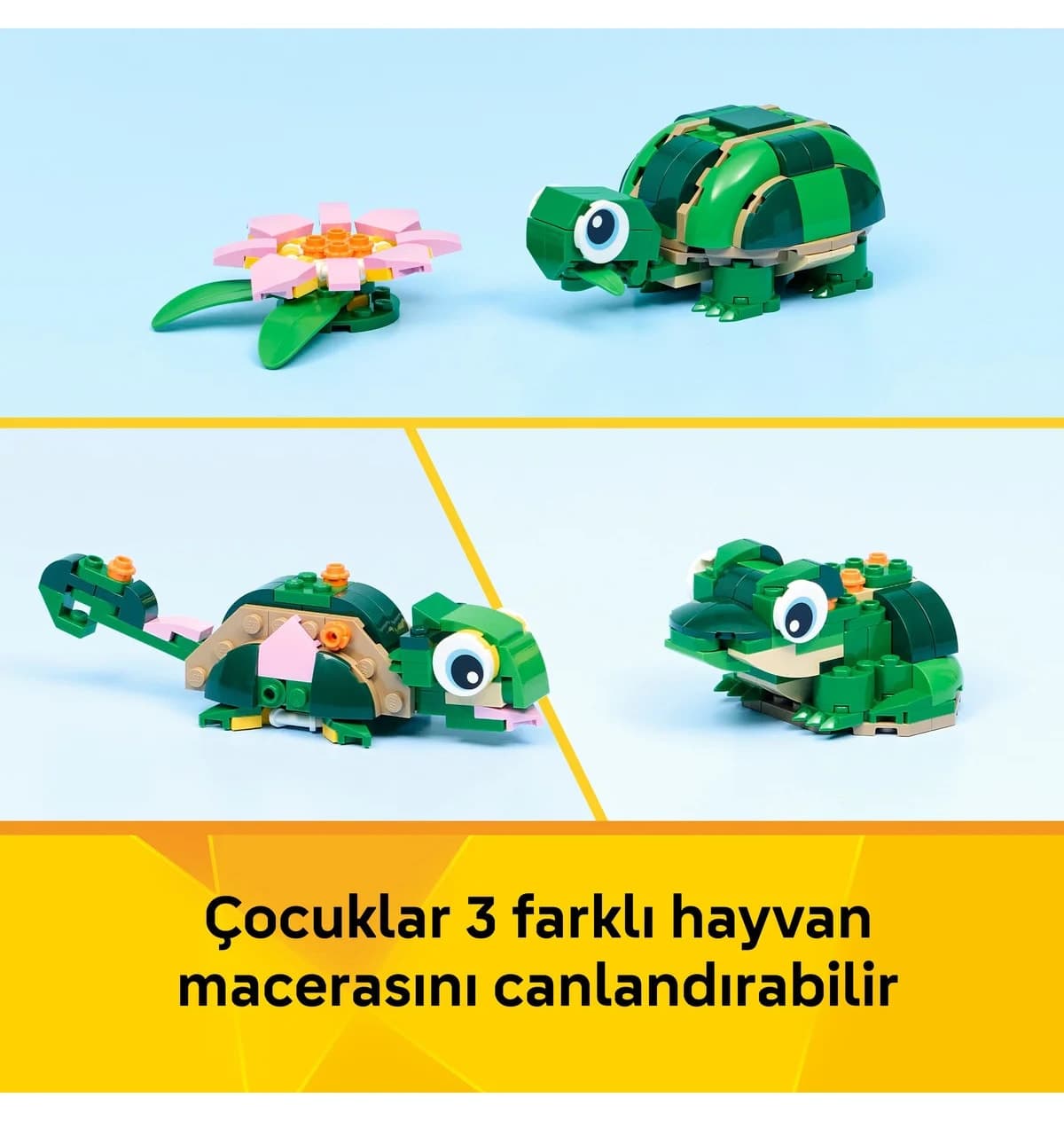 لگو Creator 3’ü 1 Arada مدل 31377، لاکپشت و گل نیلوفر، مناسب 7+ لگو Creator 3’ü 1 Arada مدل 31377، لاکپشت و گل نیلوفر، مناسب 7+