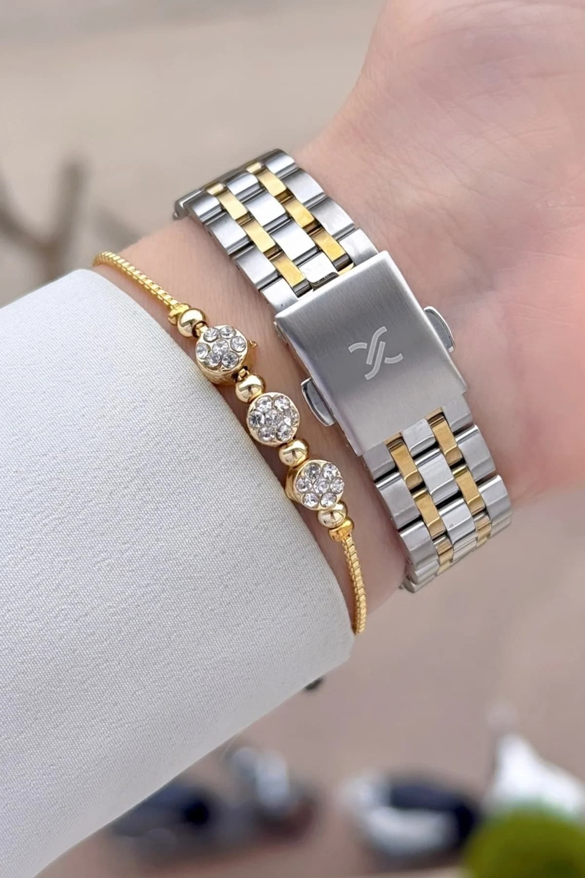 ساعت مچی زنانه Daniel Klein Gold خاکستری 22 mm همراه دستبند ساعت مچی زنانه Daniel Klein Gold خاکستری 22 mm همراه دستبند