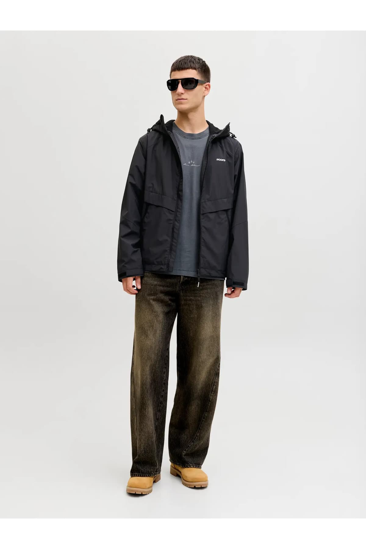 بارانی مردانه Jack & Jones کلاهدار مدل 12291193 بارانی مردانه Jack & Jones کلاهدار مدل 12291193