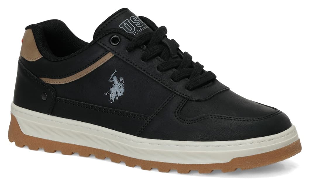 کفش اسنیکر مردانه U.S. Polo Assn. سیاه مدل BELO 6PR کفش اسنیکر مردانه U.S. Polo Assn. سیاه مدل BELO 6PR