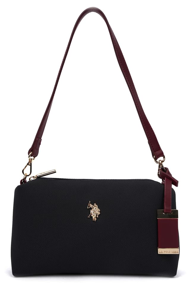 کیف دوشی زنانه U.S. Polo Assn. سرمهای-زرشکی مدل Us26274 کیف دوشی زنانه U.S. Polo Assn. سرمهای-زرشکی مدل Us26274