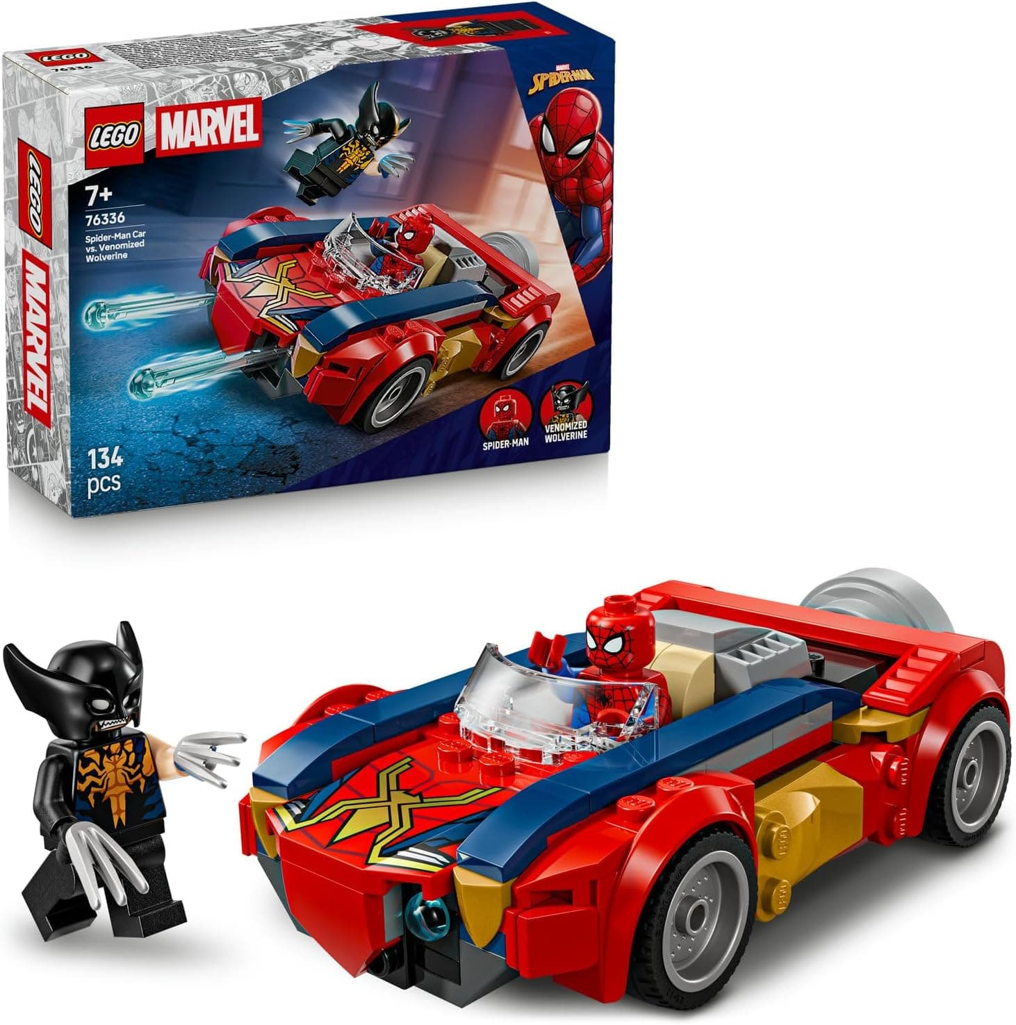 لگو Marvel ماشین Spider-Man مقابل Wolverine ونومشده مدل 76336 لگو Marvel ماشین Spider-Man مقابل Wolverine ونومشده مدل 76336