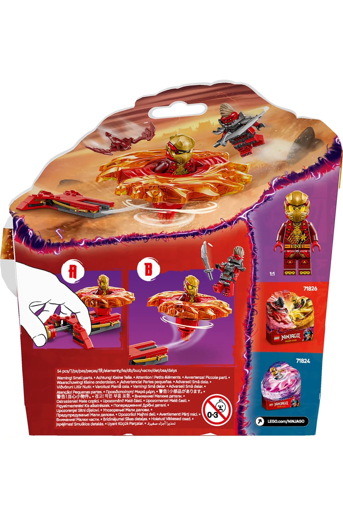 ست ساختنی 6+ لگو NINJAGO فرفره اژدهای Spinjitzu Kai مدل 71823 (54P) ست ساختنی 6+ لگو NINJAGO فرفره اژدهای Spinjitzu Kai مدل 71823 (54P)
