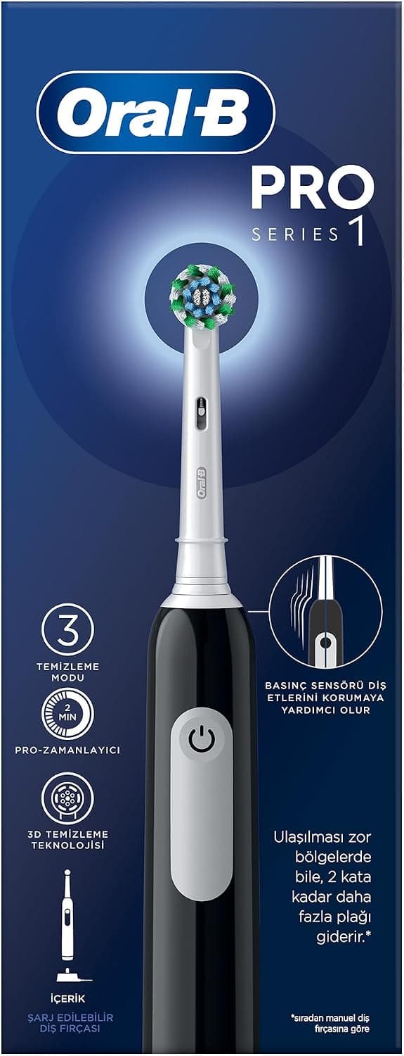 مسواک برقی Oral-B صورتی با 1 سر مسواک Pro Series 1 مسواک برقی Oral-B صورتی با 1 سر مسواک Pro Series 1