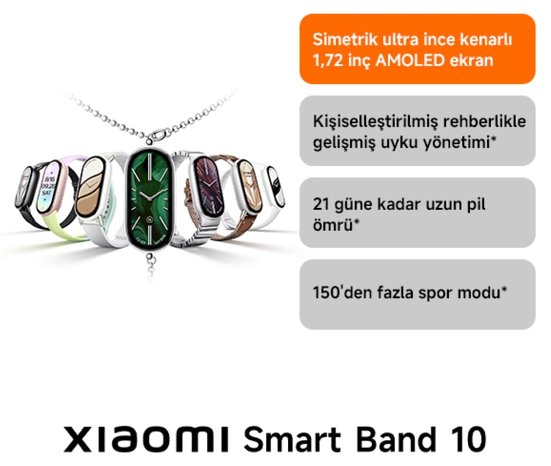 دستبند هوشمند Xiaomi مشکی مدل Smart Band 10 با گارانتی ترکیه دستبند هوشمند Xiaomi مشکی مدل Smart Band 10 با گارانتی ترکیه