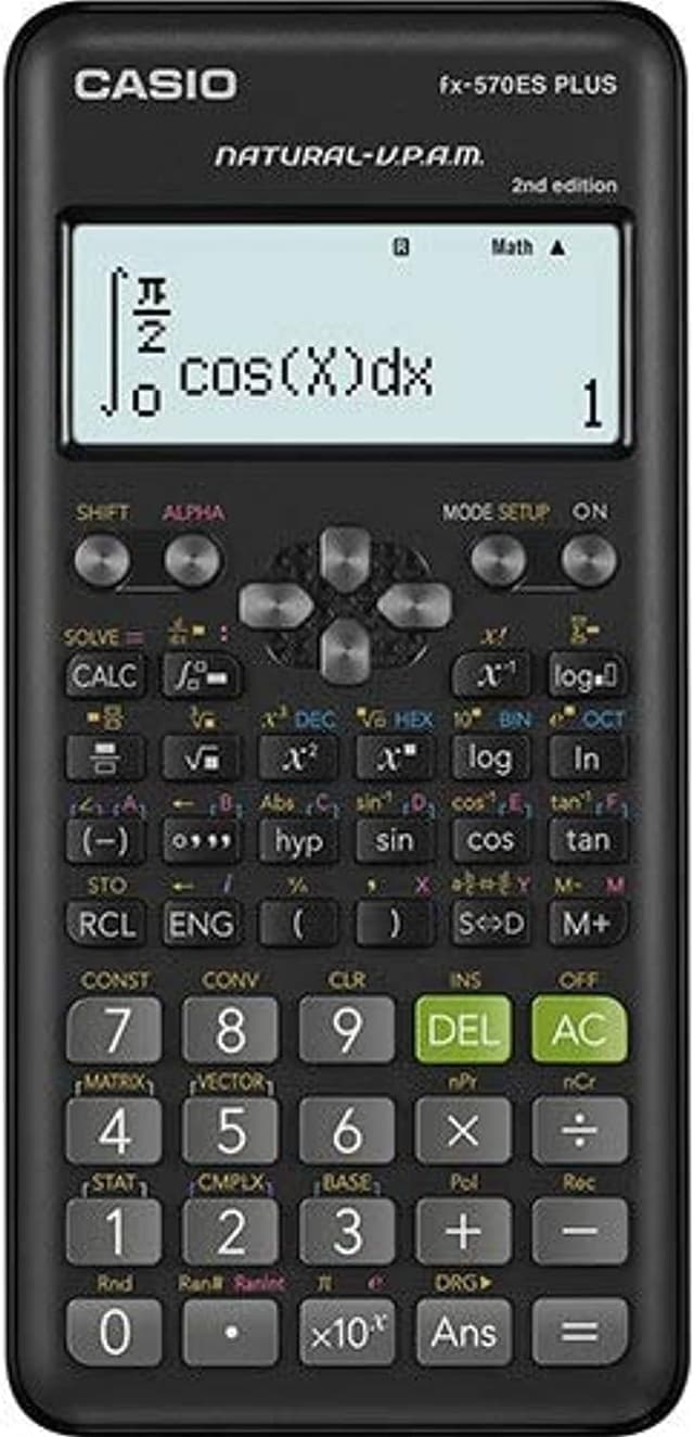 ماشین حساب علمی Casio مدل Fx-570Es Plus (Second Edition) ماشین حساب علمی Casio مدل Fx-570Es Plus (Second Edition)