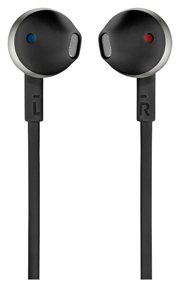 هدفون درونگوشی سیمی JBL مدل T205 با میکروفون مشکی هدفون درونگوشی سیمی JBL مدل T205 با میکروفون مشکی