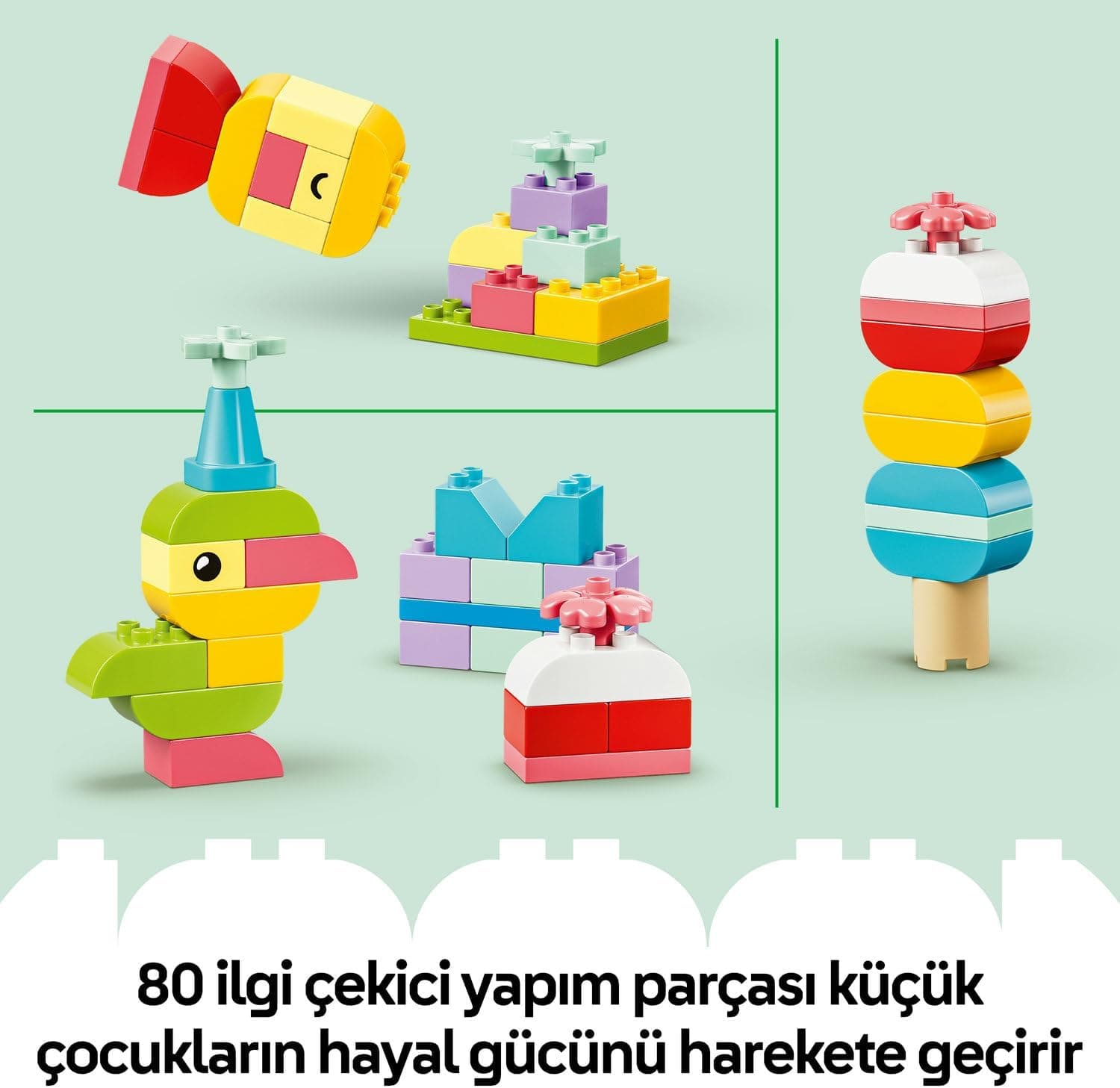 لگو DUPLO Classic جعبه ساختنی رنگی خلاقانه مدل 10479 لگو DUPLO Classic جعبه ساختنی رنگی خلاقانه مدل 10479