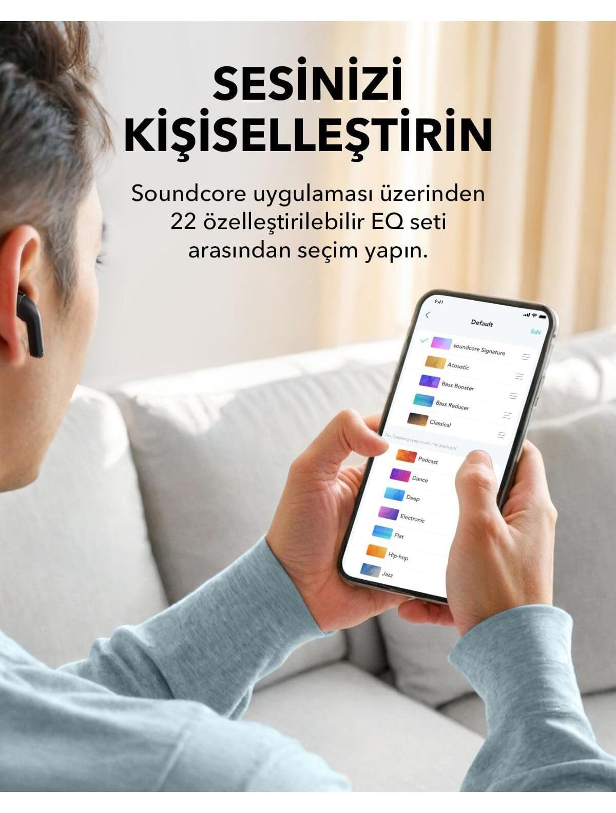 هدفون بلوتوثی درونگوشی Anker Soundcore K20i با ۳۶ ساعت پخش مشکی مدل A3994 هدفون بلوتوثی درونگوشی Anker Soundcore K20i با ۳۶ ساعت پخش مشکی مدل A3994