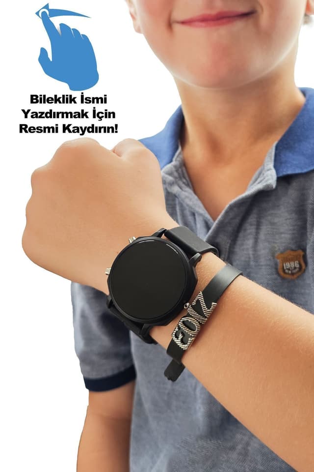 ساعت مچی کودک پسرانه و دخترانه tutkanstore با دستبند حروف نقرهای سفارشی ضدآب ساعت مچی کودک پسرانه و دخترانه tutkanstore با دستبند حروف نقرهای سفارشی ضدآب