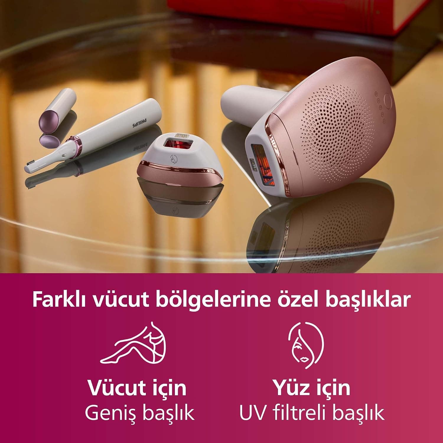 دستگاه لیزر اپیلیشن IPL Philips هد بدن و صورت سفید مدل BRI921/00 دستگاه لیزر اپیلیشن IPL Philips هد بدن و صورت سفید مدل BRI921/00