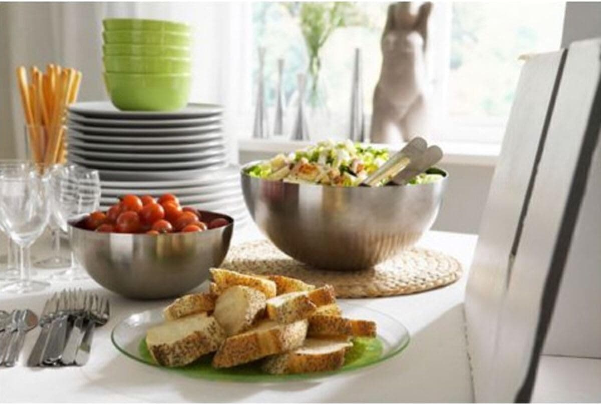 کاسه سرو استیل ضدزنگ Ikea مدل BLANDA BLANK با قطر 20 cm کاسه سرو استیل ضدزنگ Ikea مدل BLANDA BLANK با قطر 20 cm