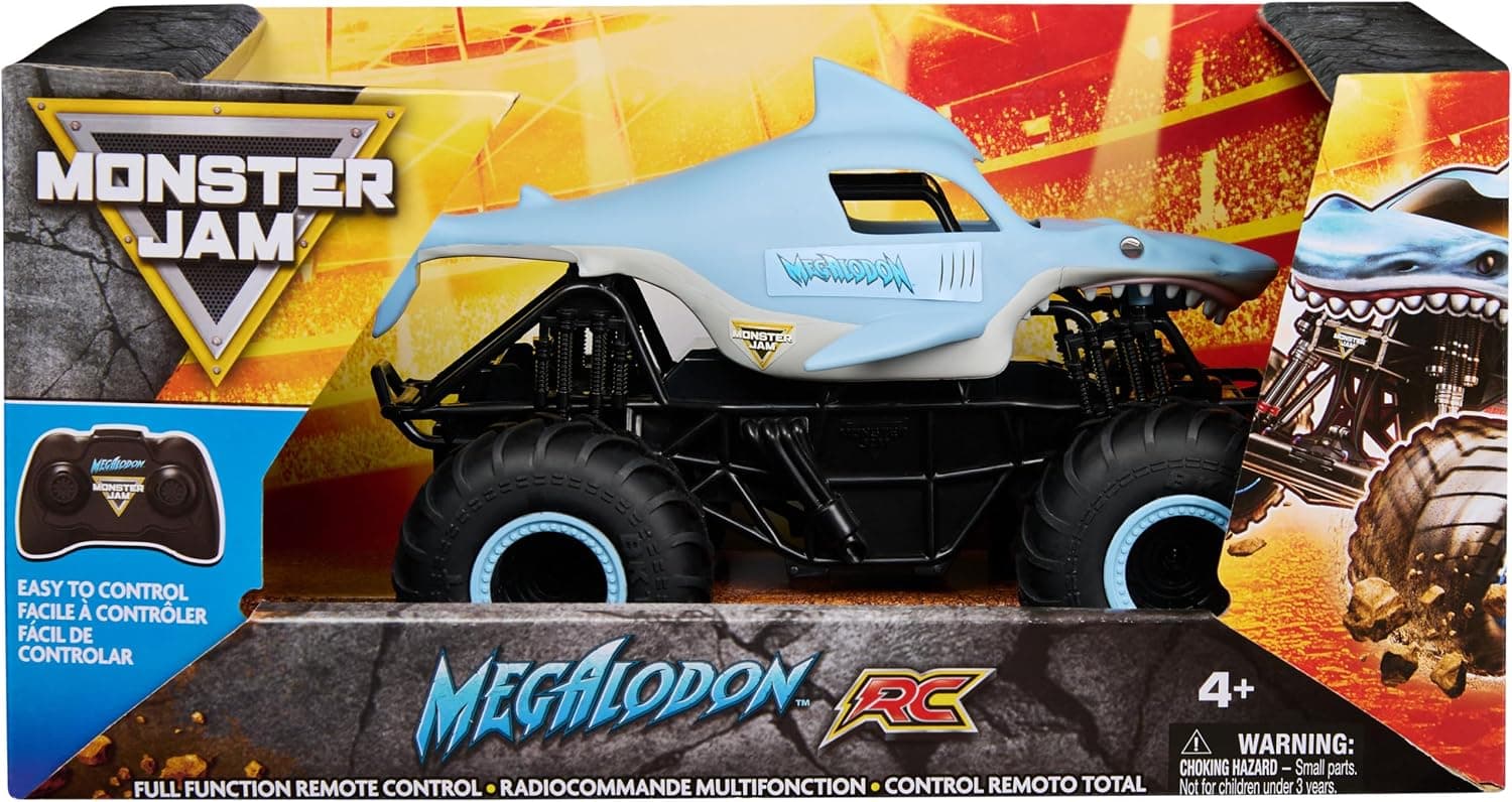 ماشین کنترلی Monster Jam مدل Megaladon مقیاس 1:24 ماشین کنترلی Monster Jam مدل Megaladon مقیاس 1:24