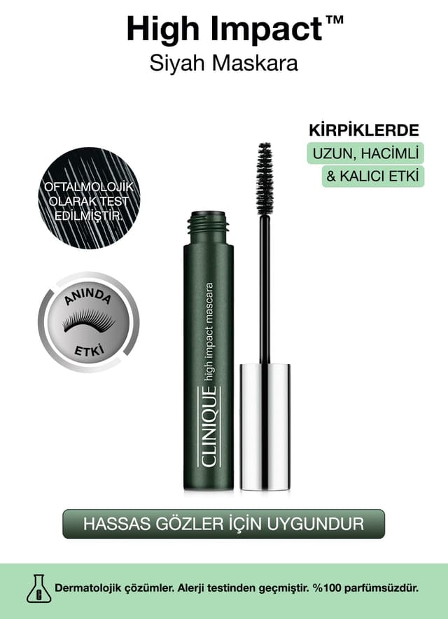 ریمل Clinique High Impact مشکی 7ml با افکت حجم و بلندی ریمل Clinique High Impact مشکی 7ml با افکت حجم و بلندی