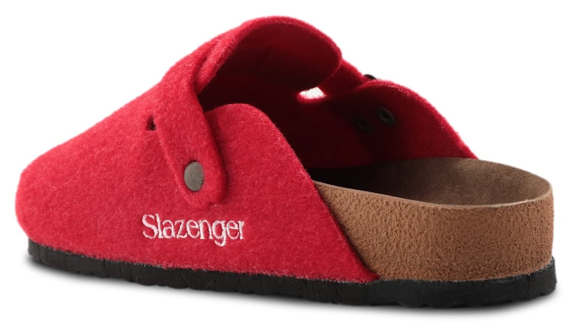دمپایی خانگی زنانه Slazenger نمدی قرمز Leo دمپایی خانگی زنانه Slazenger نمدی قرمز Leo