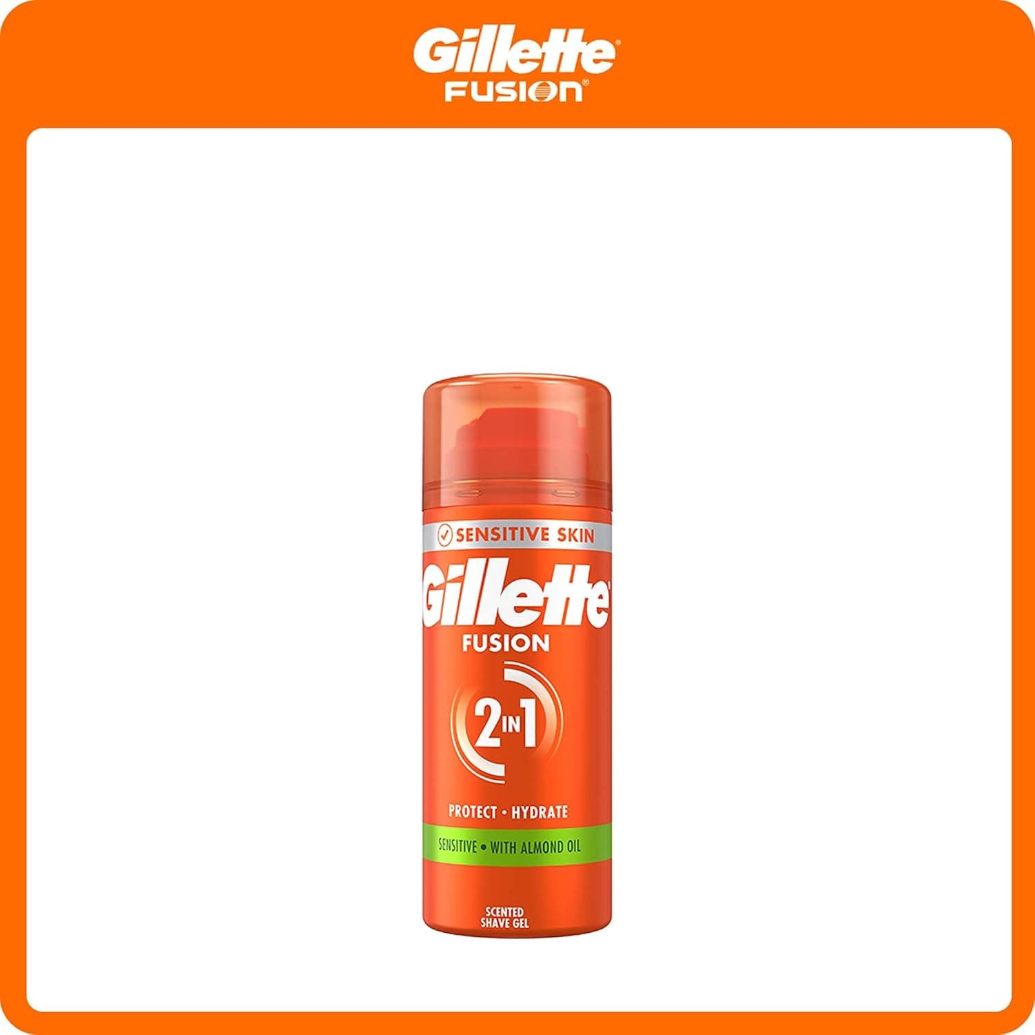 ژل اصلاح Gillette مدل Fusion Sens حجم 75ml ژل اصلاح Gillette مدل Fusion Sens حجم 75ml