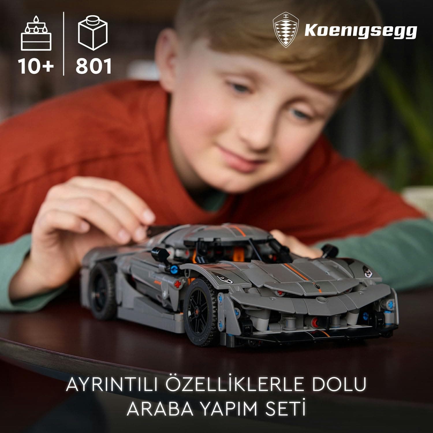 لگو Technic Koenigsegg Jesko Absolut ابرخودرو خاکستری مدل 42173 لگو Technic Koenigsegg Jesko Absolut ابرخودرو خاکستری مدل 42173