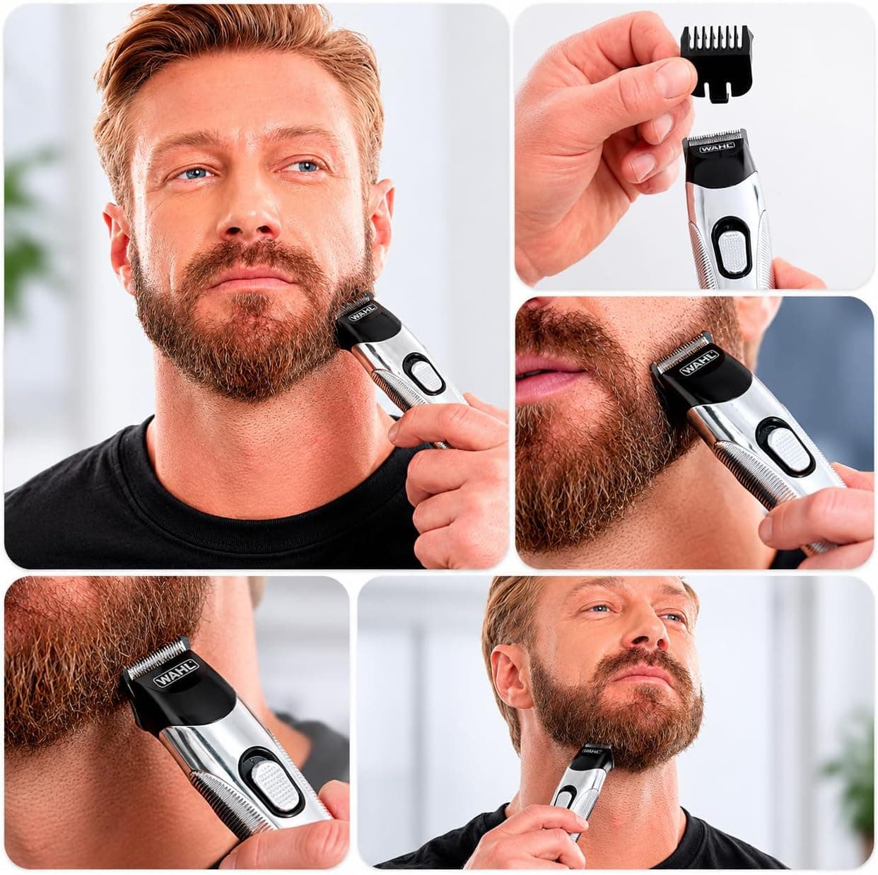 ماشین اصلاح ریش مردانه Wahl شارژی بیسیم 13 طول برش 0.5-11 mm مدل 09891-017 ماشین اصلاح ریش مردانه Wahl شارژی بیسیم 13 طول برش 0.5-11 mm مدل 09891-017