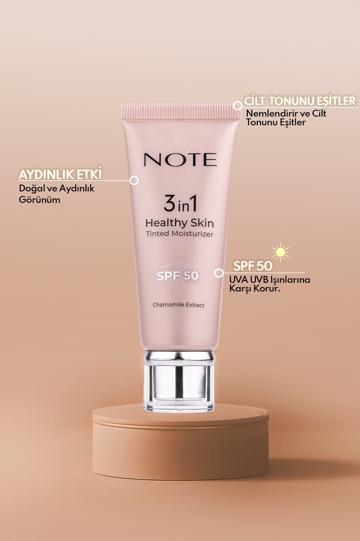 ست آرایشی 2 عددی Note Cosmetics Healthy Skin شامل کرم مرطوبکننده رنگی 3 در 1 با SPF 50 ست آرایشی 2 عددی Note Cosmetics Healthy Skin شامل کرم مرطوبکننده رنگی 3 در 1 با SPF 50