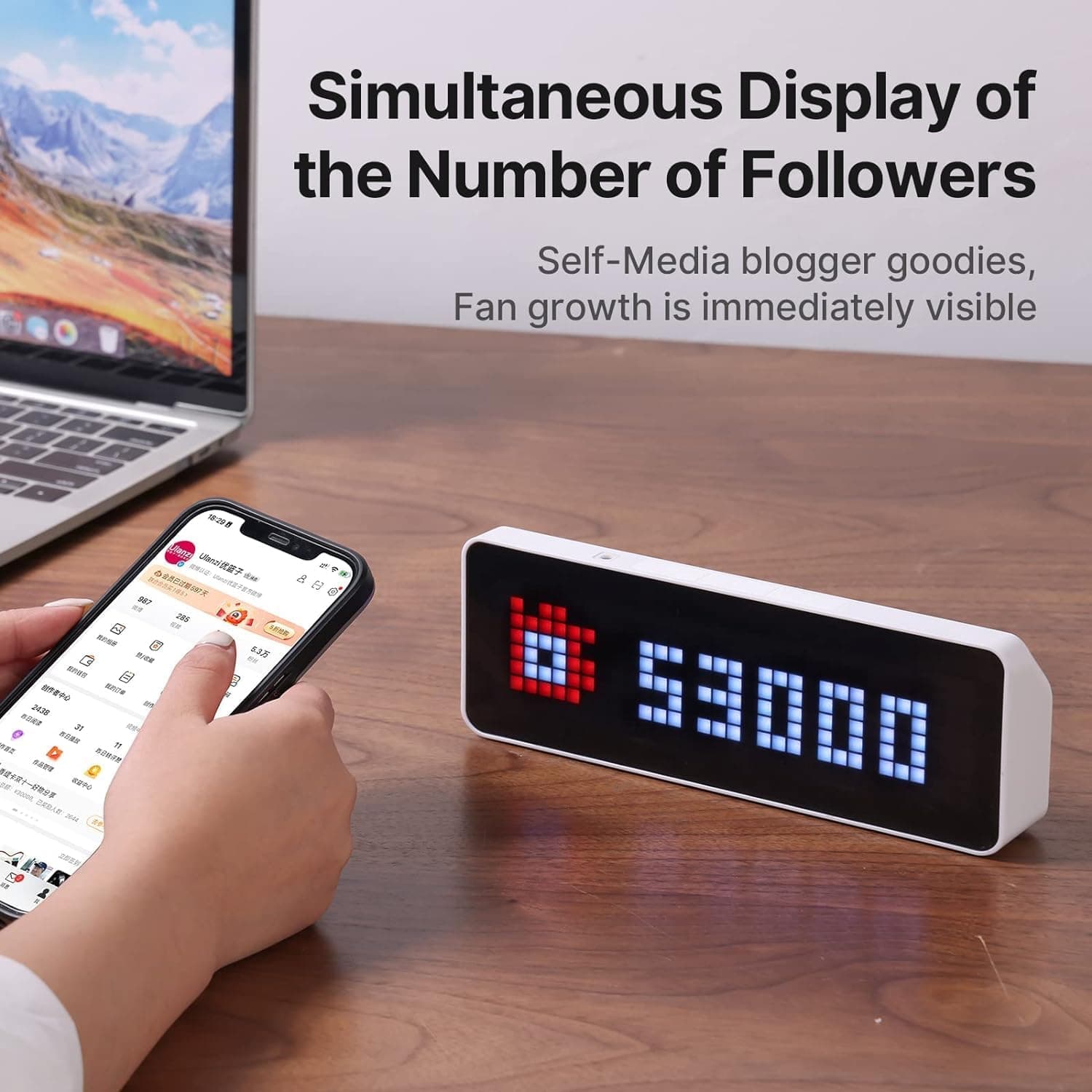 ساعت دیجیتال پیکسلی هوشمند ULANZI مدل TC001 با نمایش آبوهوا و WiFi ساعت دیجیتال پیکسلی هوشمند ULANZI مدل TC001 با نمایش آبوهوا و WiFi