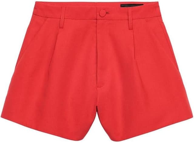 شلوارک برمودا زنانه Zara ZW Collection قرمز تیره سایز XL شلوارک برمودا زنانه Zara ZW Collection قرمز تیره سایز XL
