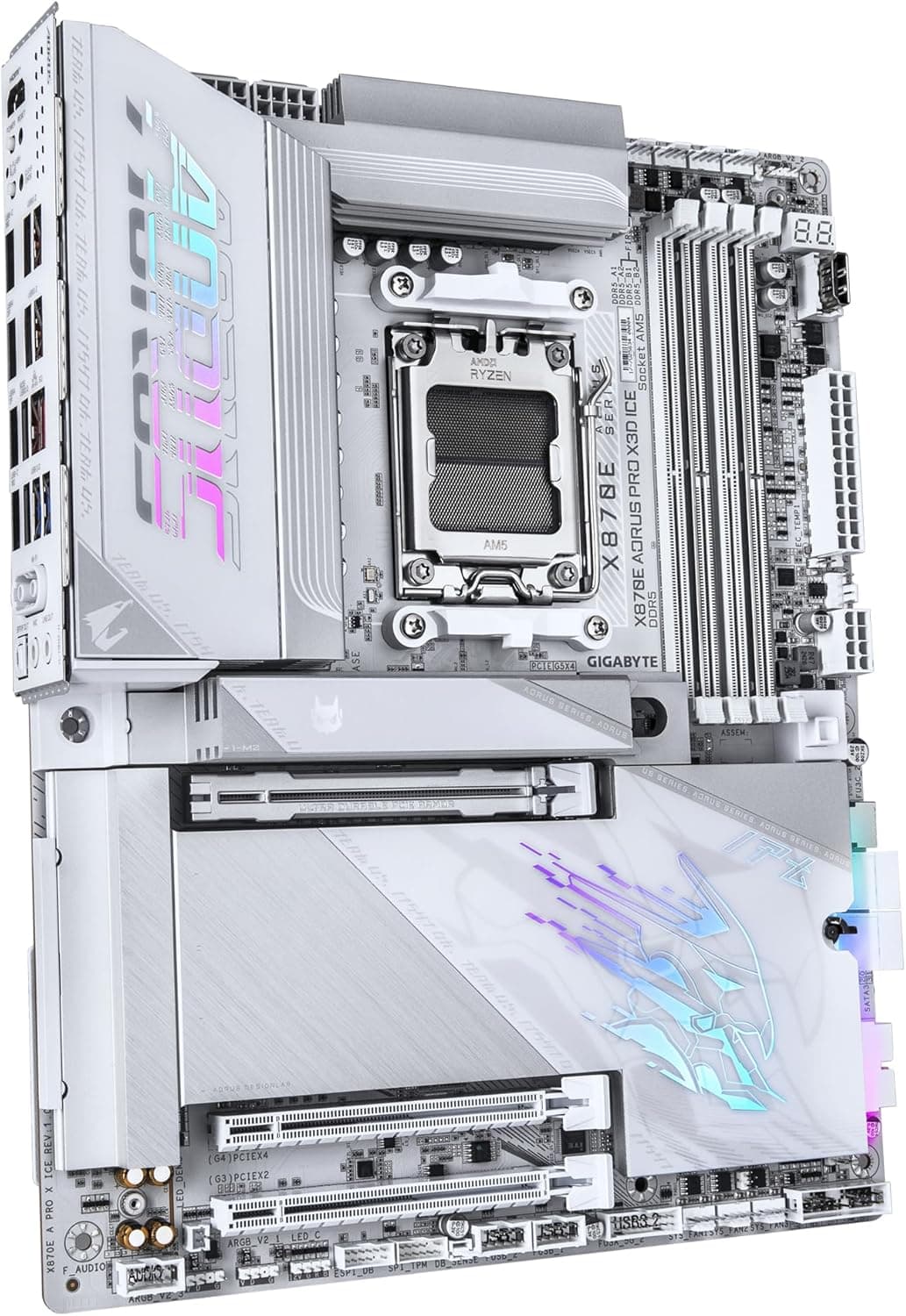 مادربرد GIGABYTE برای AMD AM5 فرم ATX مدل X870E A PRO X ICE مادربرد GIGABYTE برای AMD AM5 فرم ATX مدل X870E A PRO X ICE
