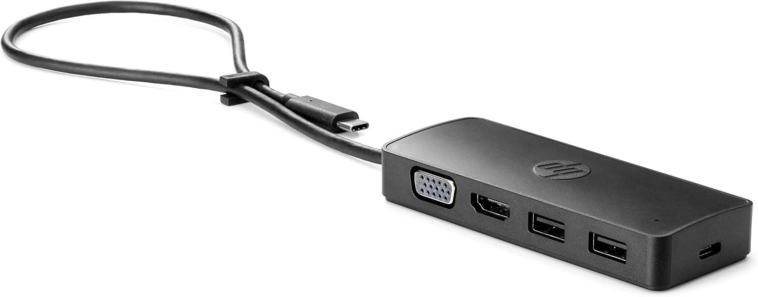 هاب سفری HP مدل G2 USB-C سیمی مشکی W126262609 هاب سفری HP مدل G2 USB-C سیمی مشکی W126262609