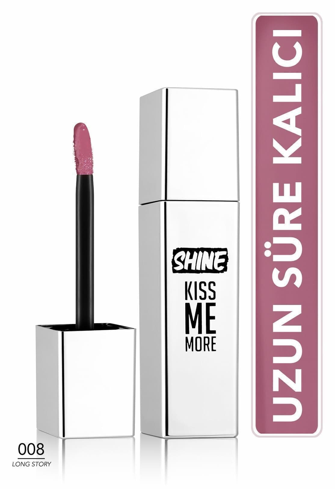 رژ لب مایع Flormar Shine Kiss Me More بنفش روشن 008 Long Story رژ لب مایع Flormar Shine Kiss Me More بنفش روشن 008 Long Story
