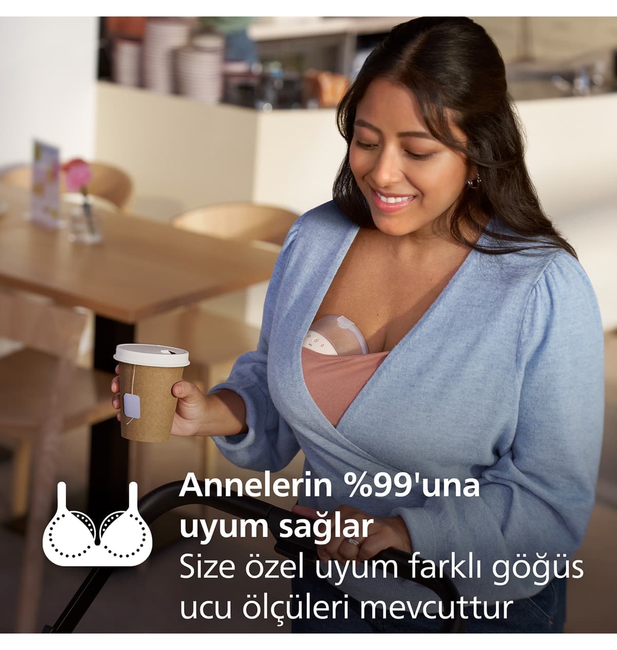 شیردوش پوشیدنی تکی Philips Avent با قدرت بیمارستانی و Skin Sense مدل SCF494/11 شیردوش پوشیدنی تکی Philips Avent با قدرت بیمارستانی و Skin Sense مدل SCF494/11