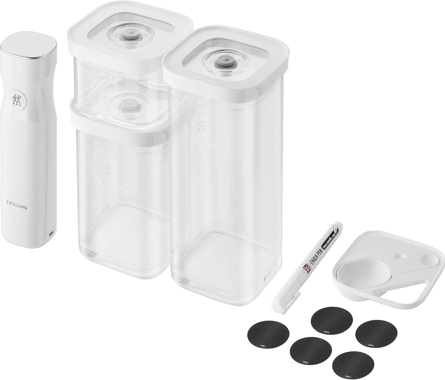 ست شروع وکیوم 5 پارچه ZWILLING Fresh & Save Cube سفید ست شروع وکیوم 5 پارچه ZWILLING Fresh & Save Cube سفید