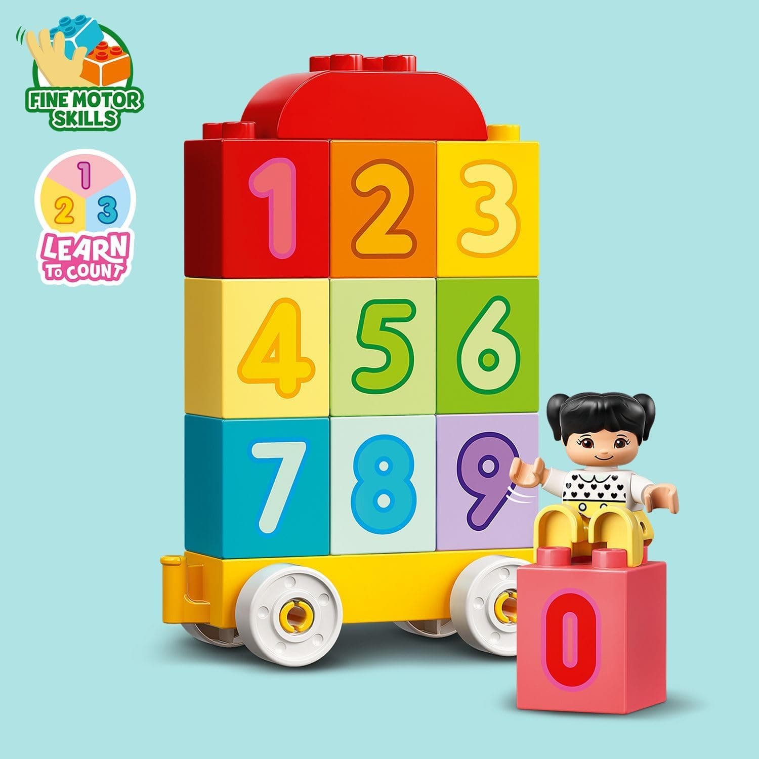 لگو DUPLO قطار اعداد یادگیری شمارش مدل 10954 لگو DUPLO قطار اعداد یادگیری شمارش مدل 10954