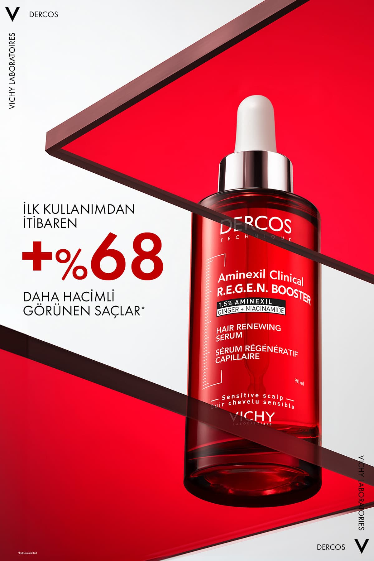 سرم ضد ریزش مو زنانه و مردانه Vichy Dercos R.E.G.E.N. Booster 90ml سرم ضد ریزش مو زنانه و مردانه Vichy Dercos R.E.G.E.N. Booster 90ml