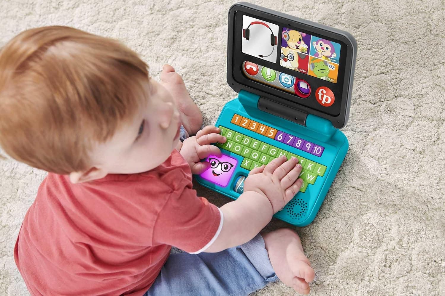 اسباببازی الکترونیکی کامپیوتر آموزشی Fisher-Price به زبان ترکی مدل HHH08 اسباببازی الکترونیکی کامپیوتر آموزشی Fisher-Price به زبان ترکی مدل HHH08