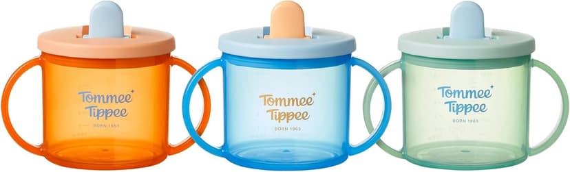 لیوان Tommee Tippee First Cup ضدریزش 190ml برای نوزادان بالای ۴ ماه 3 Pack لیوان Tommee Tippee First Cup ضدریزش 190ml برای نوزادان بالای ۴ ماه 3 Pack