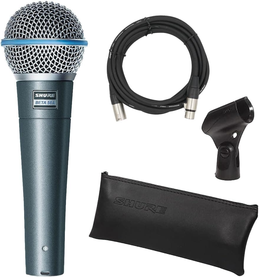 میکروفون ووکال Shure مدل BETA 58A با توری فولادی میکروفون ووکال Shure مدل BETA 58A با توری فولادی