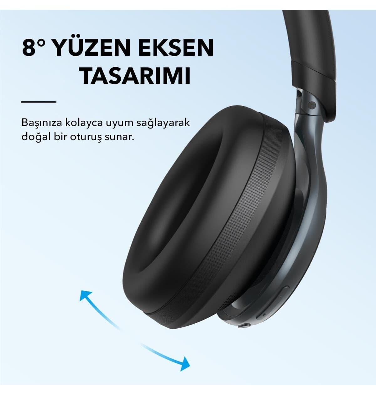 هدفون Anker Soundcore Space One صورتی مدل A3035 هدفون Anker Soundcore Space One صورتی مدل A3035