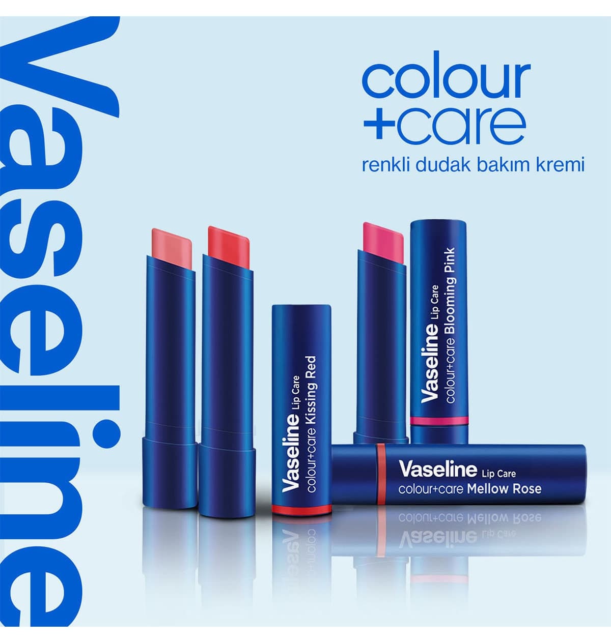کرم مراقبت لب رنگی Vaseline Colour Care گل رز ملایم 3 gr کرم مراقبت لب رنگی Vaseline Colour Care گل رز ملایم 3 gr