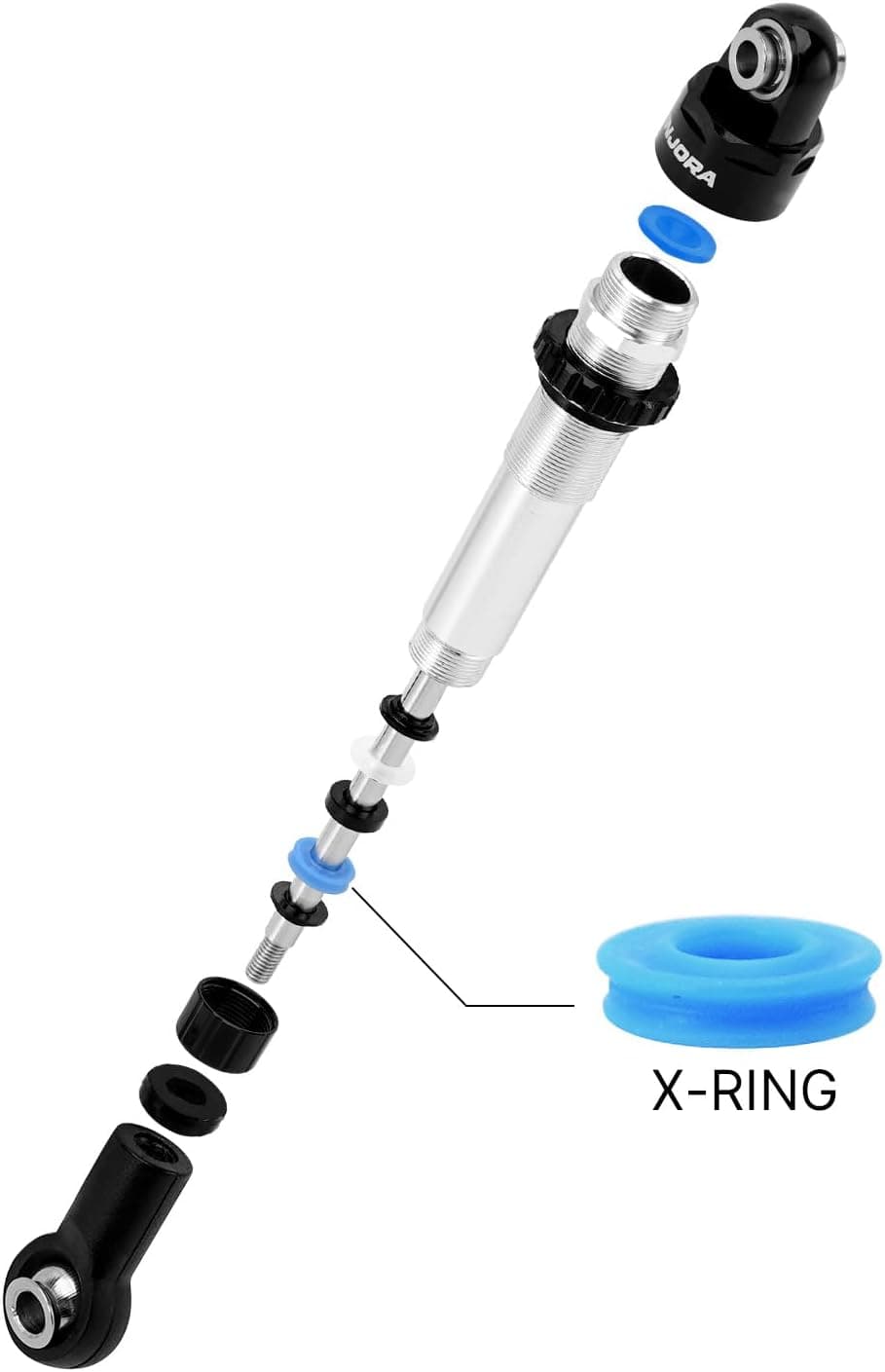 کمکفنر روغنی دو نرخی 120mm برای خودرو کنترلی آفرود INJORA DRX کمکفنر روغنی دو نرخی 120mm برای خودرو کنترلی آفرود INJORA DRX