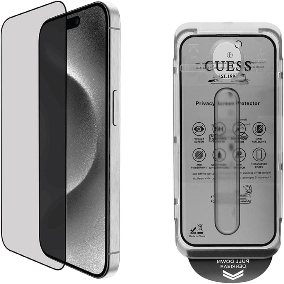 محافظ صفحه نمایش GUESS شیشهای تمپرد Hayalet Privacy مناسب iPhone 16 سری Outline محافظ صفحه نمایش GUESS شیشهای تمپرد Hayalet Privacy مناسب iPhone 16 سری Outline