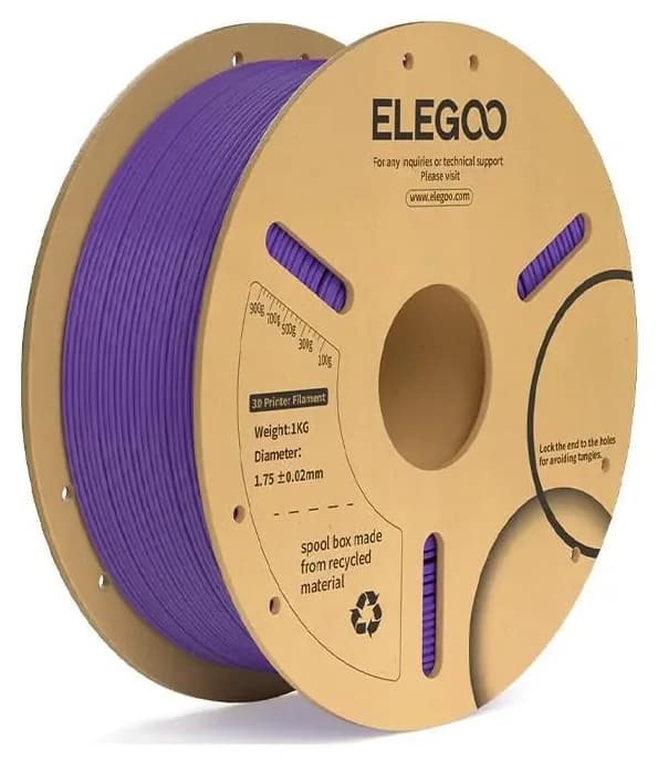 فیلامنت ELEGOO بنفش PLA+ فیلامنت ELEGOO بنفش PLA+