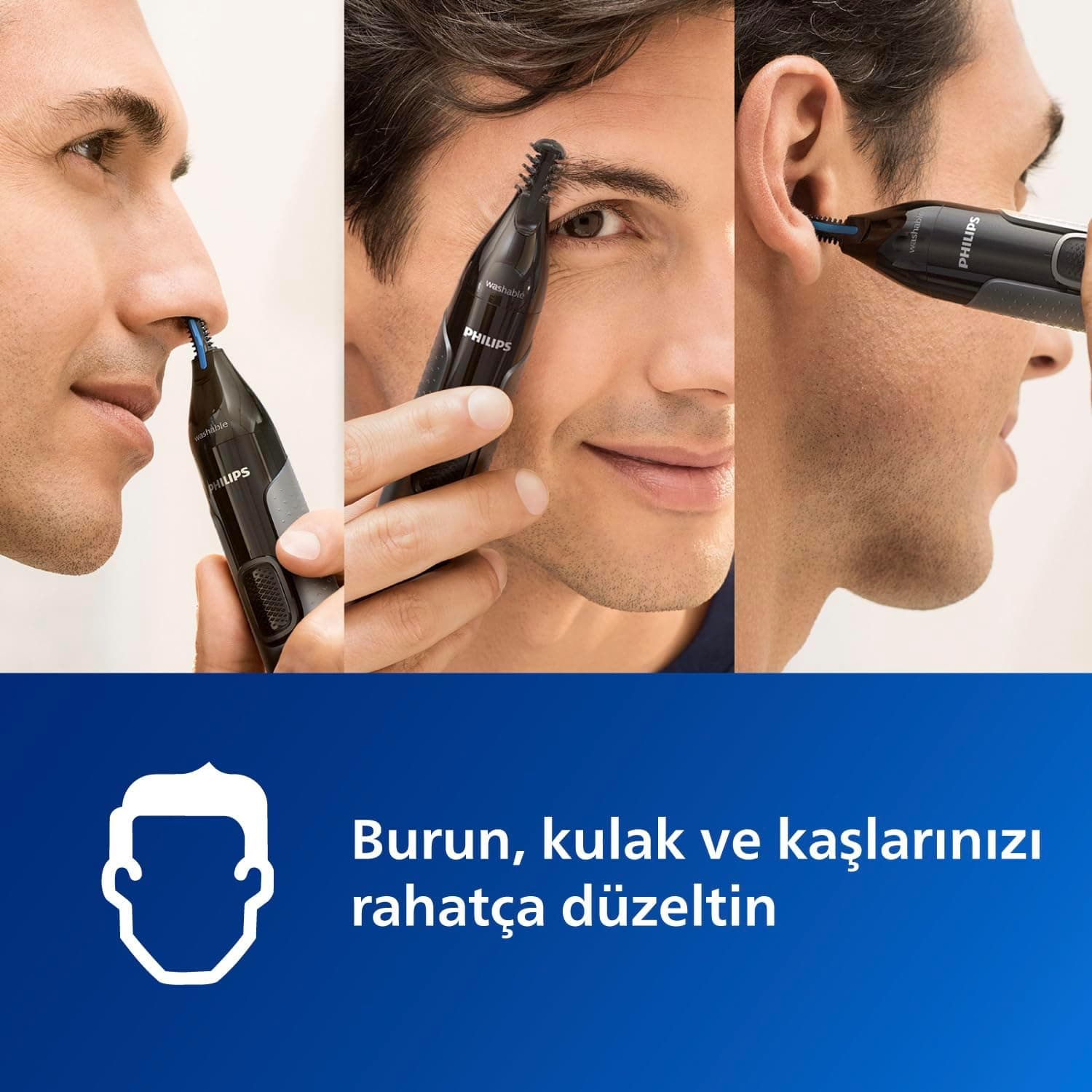 ماشین اصلاح بینی، گوش و ابرو مردانه Philips سری 3000 محافظدار مدل NT3650/16 ماشین اصلاح بینی، گوش و ابرو مردانه Philips سری 3000 محافظدار مدل NT3650/16