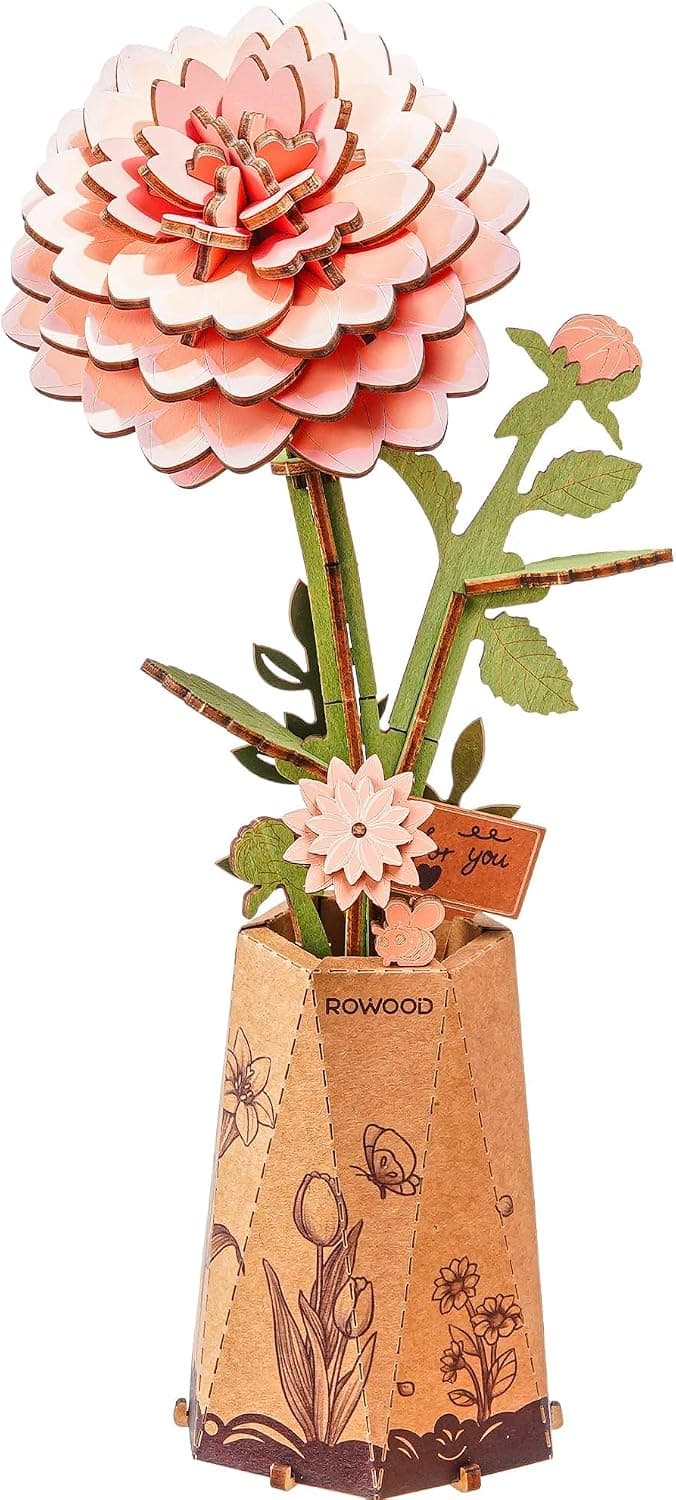 کیت ساخت گل مصنوعی چوبی بزرگسالان rowood طرح سوسن صورتی کیت ساخت گل مصنوعی چوبی بزرگسالان rowood طرح سوسن صورتی