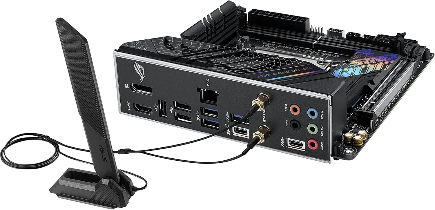 مادربرد ASUS ROG Strix B760-I Gaming WiFi mini-ITX سوکت LGA 1700 مشکی مادربرد ASUS ROG Strix B760-I Gaming WiFi mini-ITX سوکت LGA 1700 مشکی