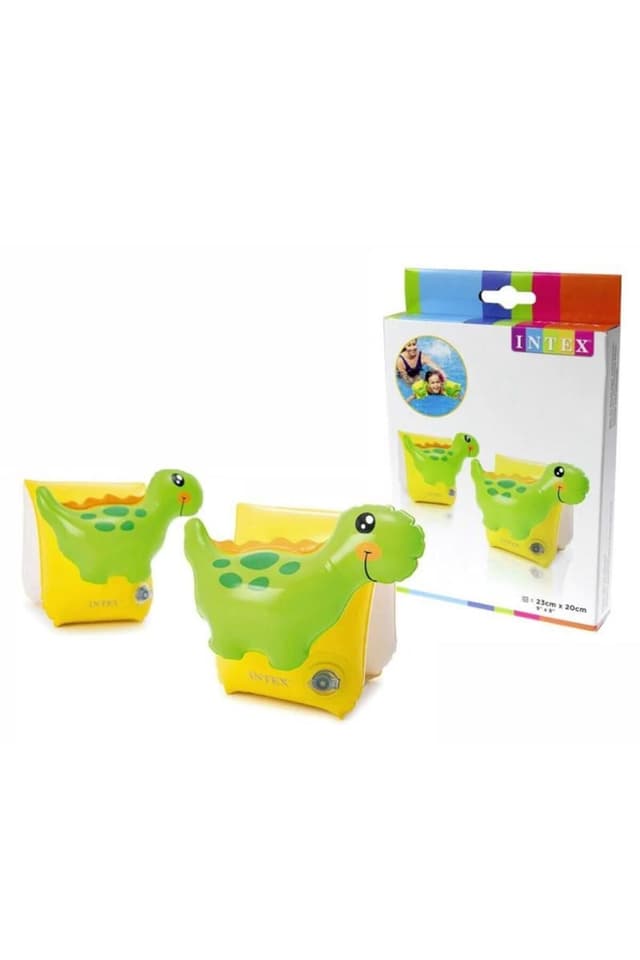 بازوبند شنا Intex طرح دایناسور 23 Cm مدل 56664 بازوبند شنا Intex طرح دایناسور 23 Cm مدل 56664