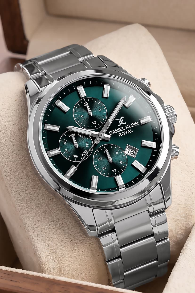 ساعت مردانه Daniel Klein ضد آب 3 ATM بند فولادی نقرهای مدل Elg356 ساعت مردانه Daniel Klein ضد آب 3 ATM بند فولادی نقرهای مدل Elg356