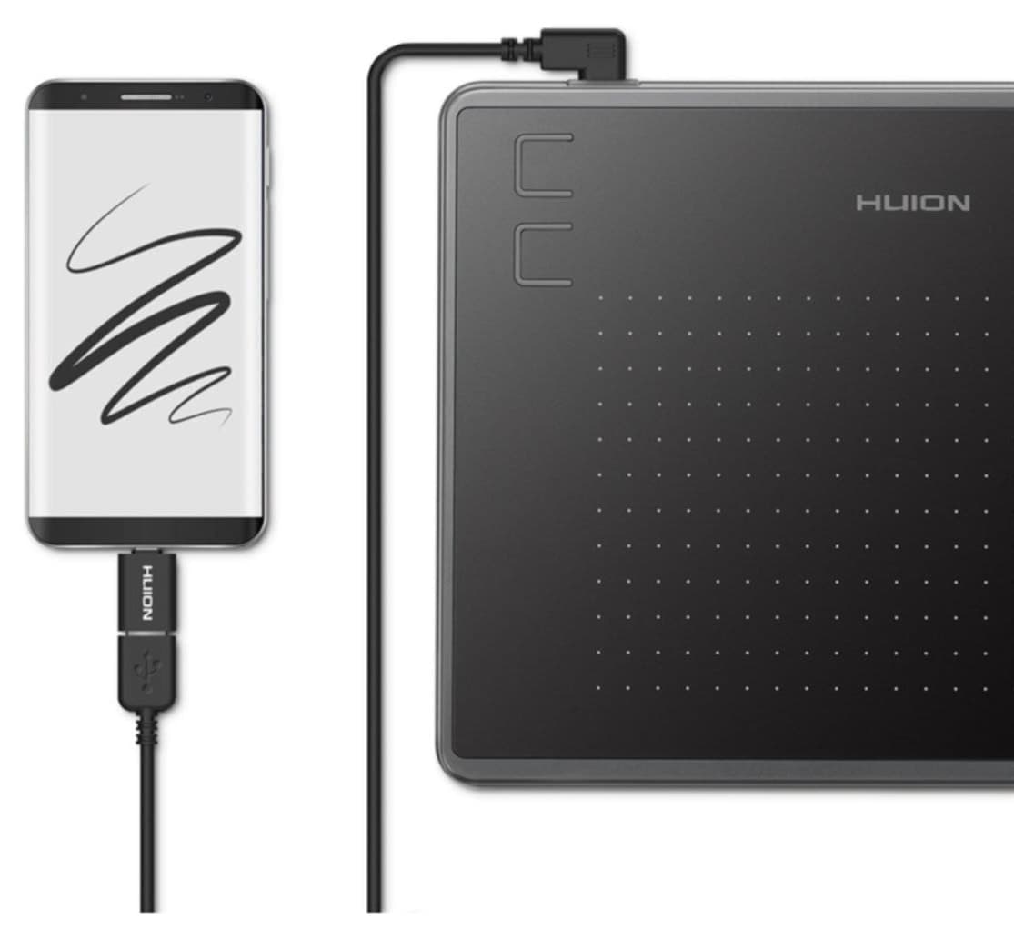 تبلت طراحی دیجیتال Huion مدل H430p بدون نیاز به شارژ تبلت طراحی دیجیتال Huion مدل H430p بدون نیاز به شارژ