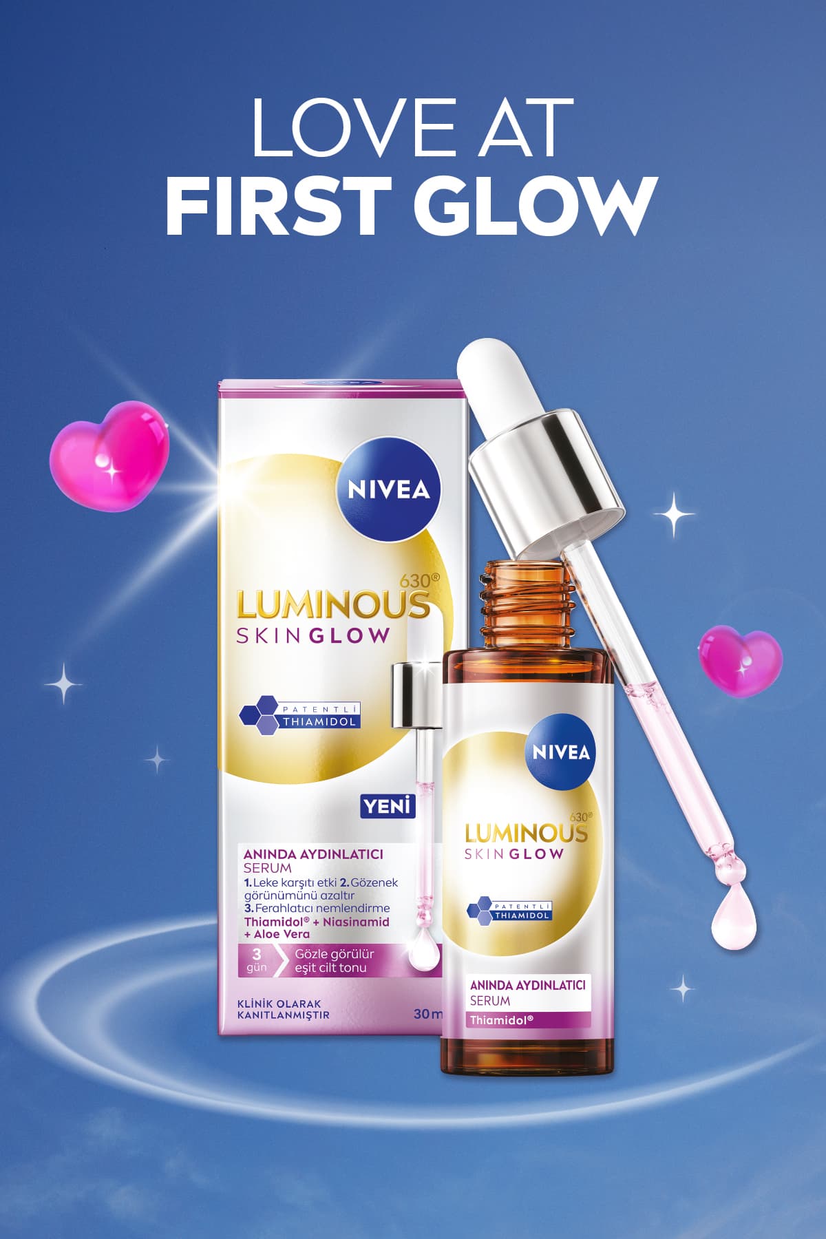 سرم روشنکننده فوری پوست NIVEA Luminous630 Skin Glow حاوی نیاسینامید 30ml سرم روشنکننده فوری پوست NIVEA Luminous630 Skin Glow حاوی نیاسینامید 30ml