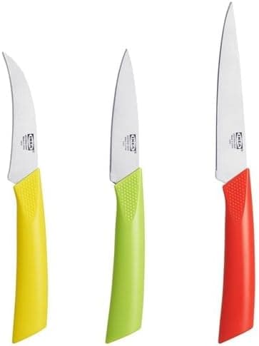 ست چاقوی چندرنگ Ikea، 3 عددی، استیل ضدزنگ ست چاقوی چندرنگ Ikea، 3 عددی، استیل ضدزنگ