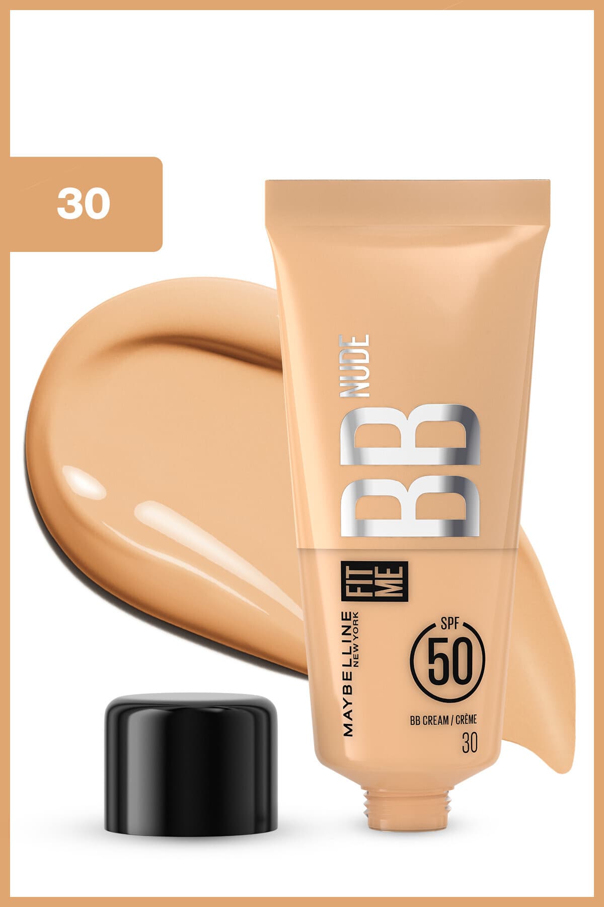 کرم بیبی مرطوبکننده SPF50 Maybelline New York Fit Me Nude با تناژ خنثی روشن کرم بیبی مرطوبکننده SPF50 Maybelline New York Fit Me Nude با تناژ خنثی روشن