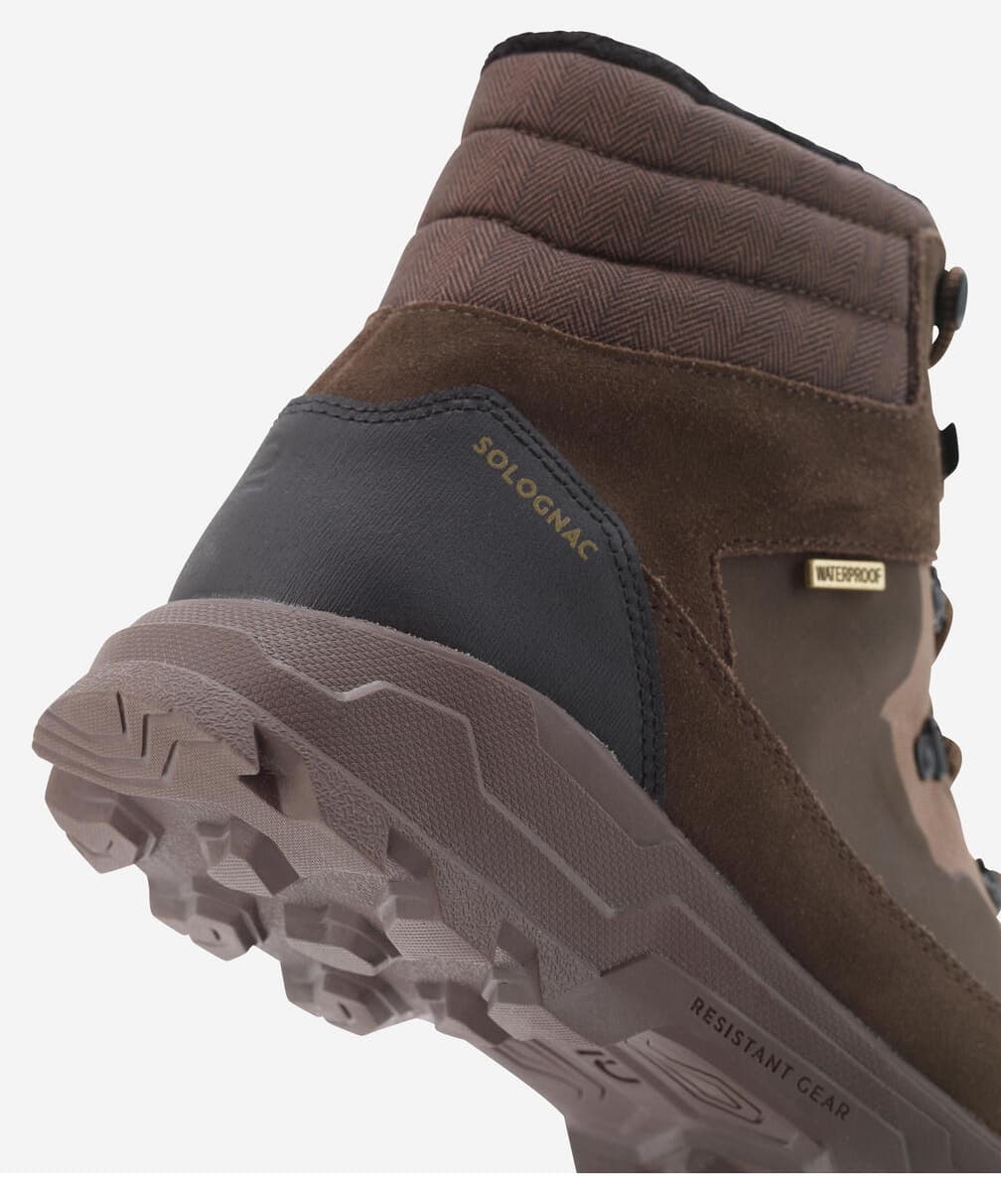 بوت شکاری مردانه Decathlon Solognac ضدآب قهوهای مدل Crosshunt 140 بوت شکاری مردانه Decathlon Solognac ضدآب قهوهای مدل Crosshunt 140